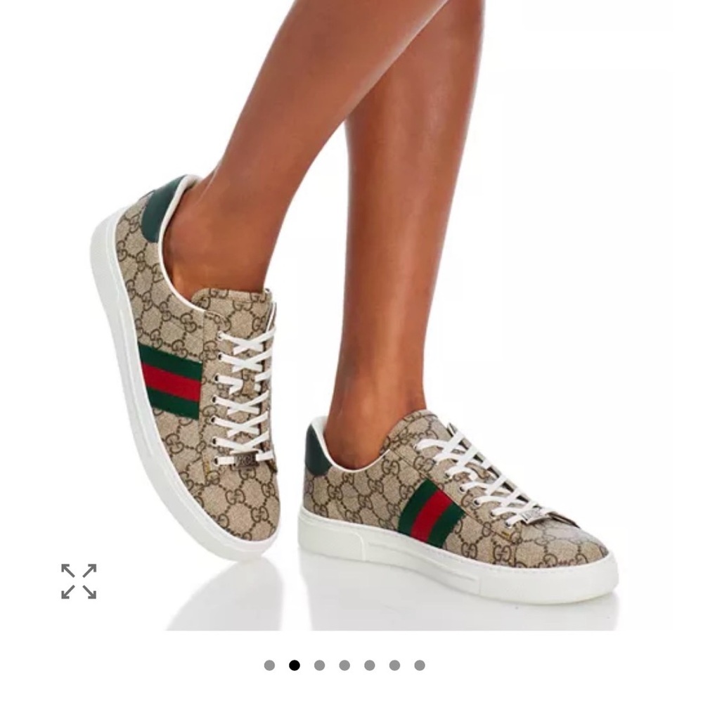 Gucci Women's Ace Low Top Sneakers. Size 7 BRAND NEW IN BOX - Picture 2 of 16